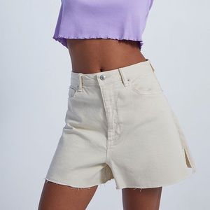 WEWOREWHAT High Rise Boyfriend Shorts